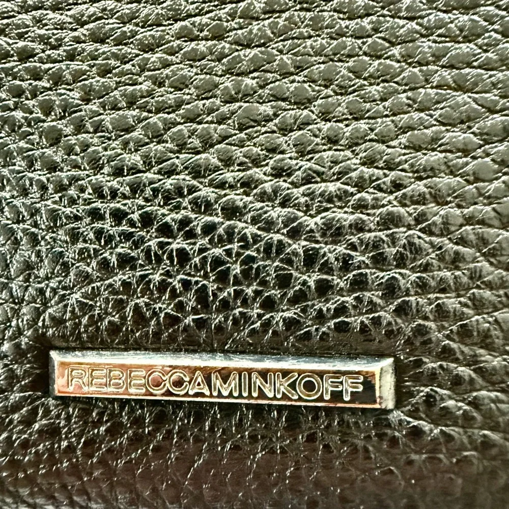 - Rebecca Minkoff Black Crossbody Bag with Silver Chain - Picture 4 of 7